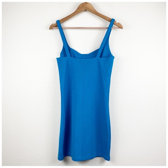 Zara Blue Corset Stitch Mini Dress Size Small‎ - Picture 7 of 13
